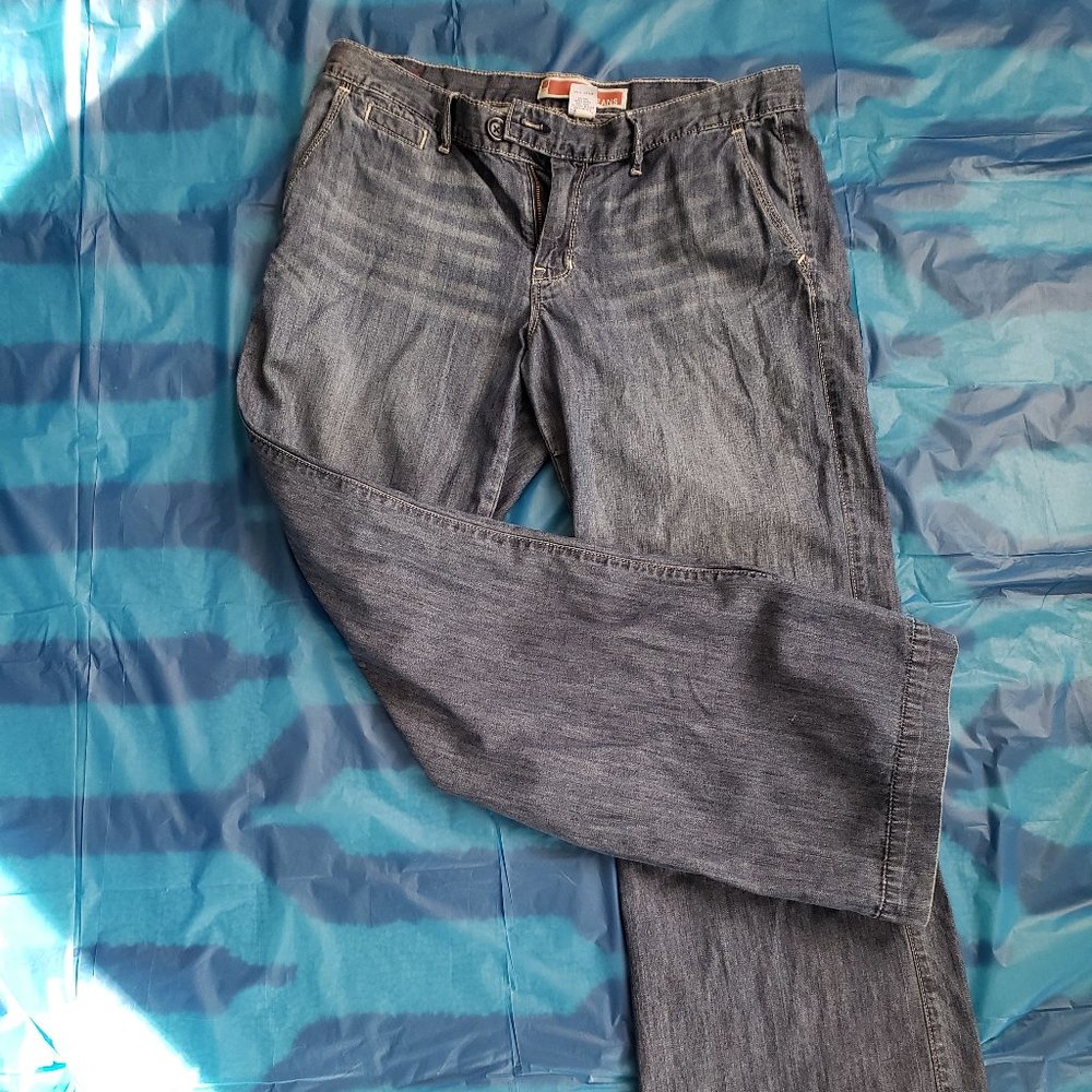 Gap flare leg jeans, well worn, Size 12